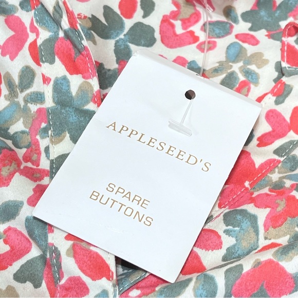 💋NWOT💋 Appleseed’s Pink And Green Floral Tunic Pullover  Size M - Picture 6 of 7